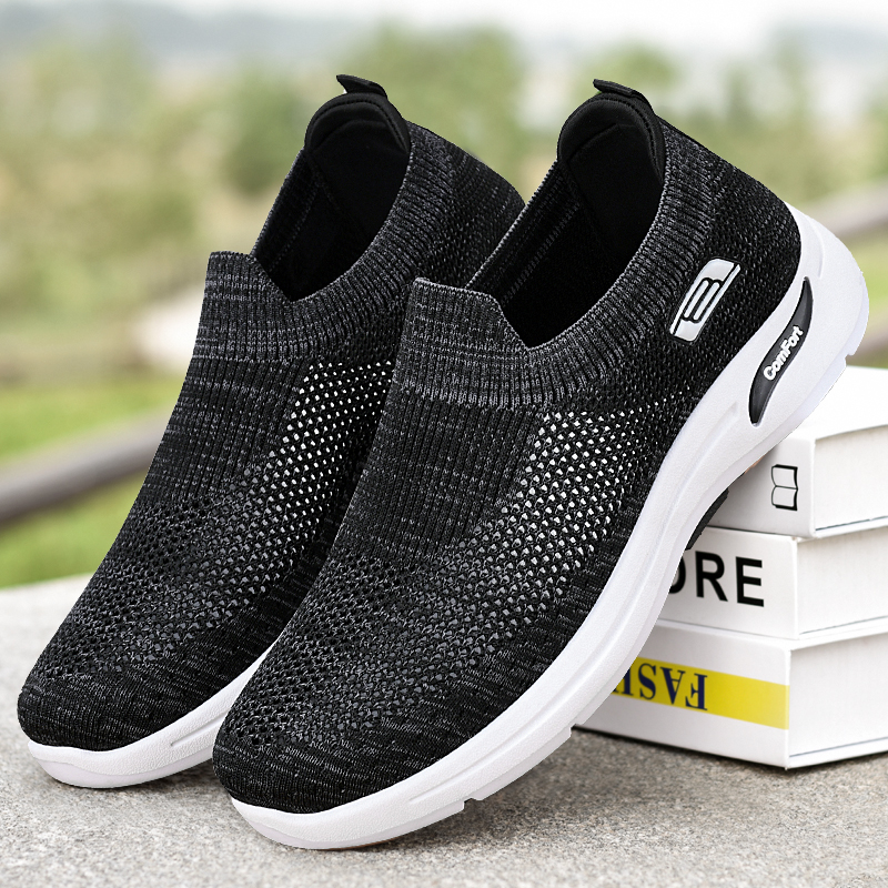 Summer Casual Men's Sneaker Mesh Mens Tennis Designer Shoes Breathable Male Slip On Loafers Gym Sports Trainers Men Flats