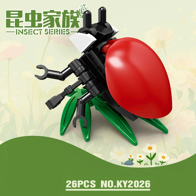 Insekt Tiere Figuren Set Mini Bausteine Spielzeug Montage 3D Konstruktor Micro Ziegel Für Kinder Jungen Geschenk Spielzeug – Detail 15