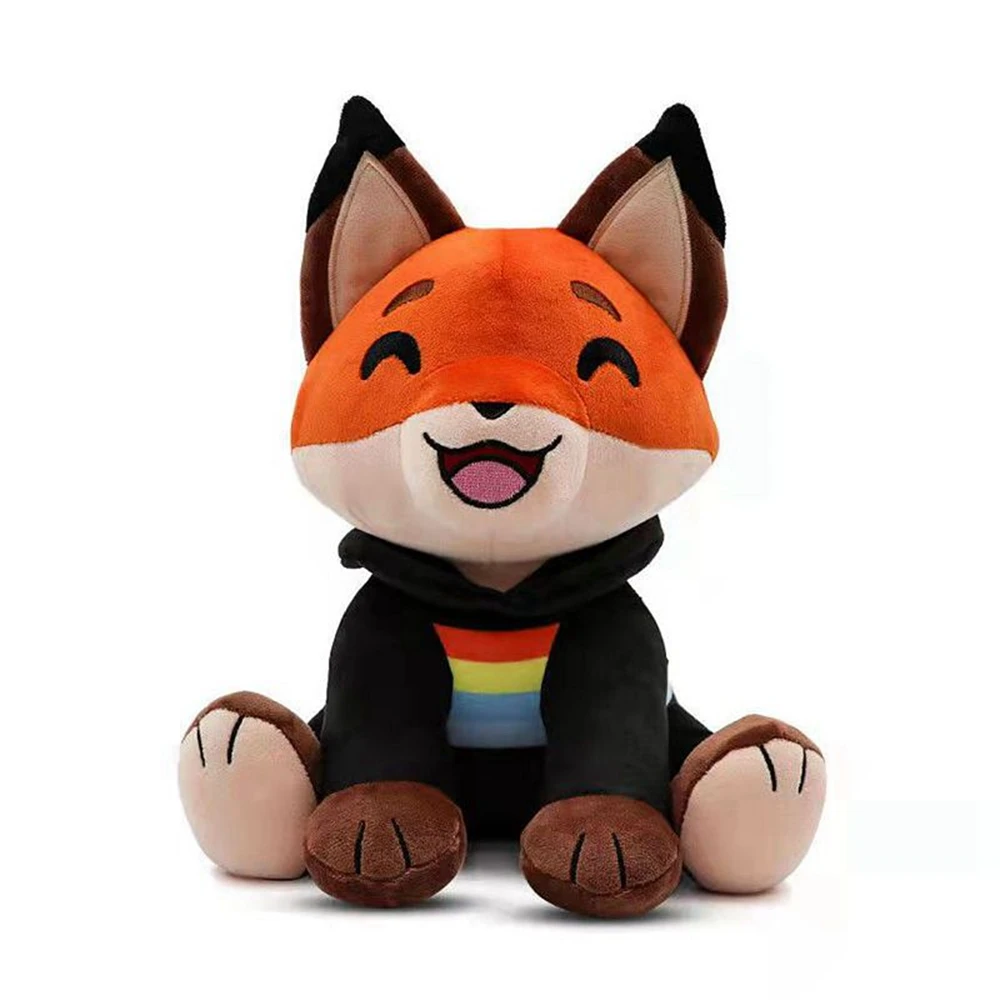 20CM New Exquisite Kawaii Fox Plush Toy Dress Smile Smart Cartoon Big Tail Doll Festival Gifts For Children Birthday Gifts for samsung galaxy tab a9 embossed smile flip smart leather tablet case