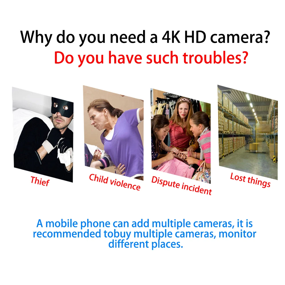 Description Picture 6 of itemHD 1080P WiFi Mini Camera Video Recorder Real-time Home security Micro Camcorder Remote View DIY 4K Home Security Module