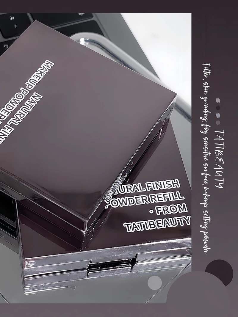 TATIBEAUTY Soft Focus Setting Powder - Small Silver Block Oil Control Loose Powder