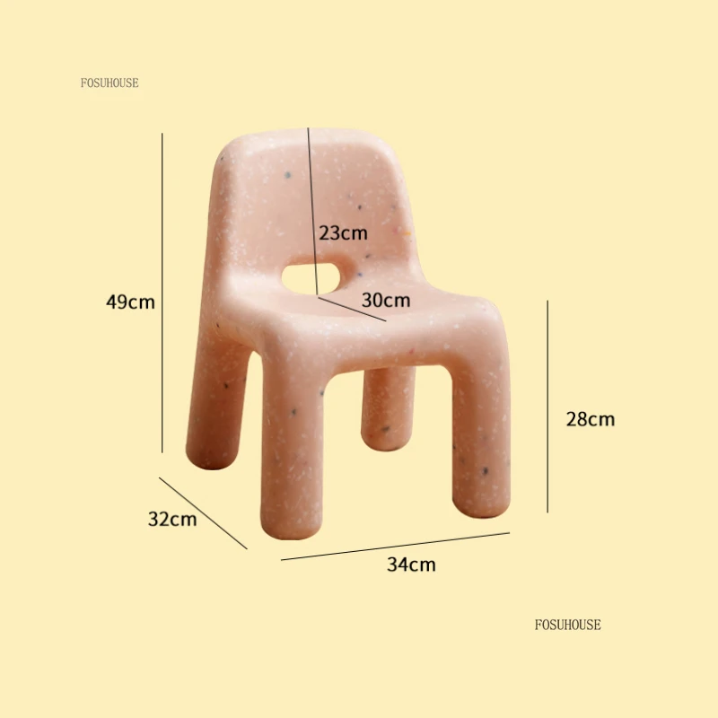 Nordic Creative Plastic Children's Tables Kindergarten Children's Chair Home Enlightenment Learning Table and Chair for Children