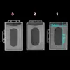 1PC Acrylic Plastic ID Card Case Portable Office School Protector Cover Badge Business Name Card Pouch Sleeve Work Card Holders 4