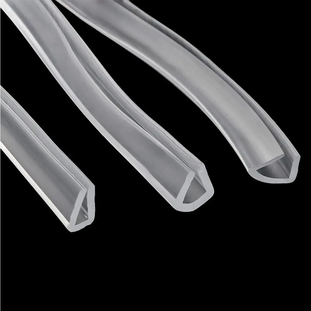 Groove 0.5mm-35mm Rubber Edging Sealing Strip door seal strip sealing strip tape window seal strip sealing tape sealing strip rubber seal strip Transparent U Type Protector Shield Glass Metal PVC Plastic Cut-resistant Hand