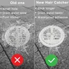 Disposable Floor Drain Stickers Shower Drain Mesh Stickers Self-Adhesive Bathroom Hair Anti-Blocking Filter Bathroom Floor Drain 2