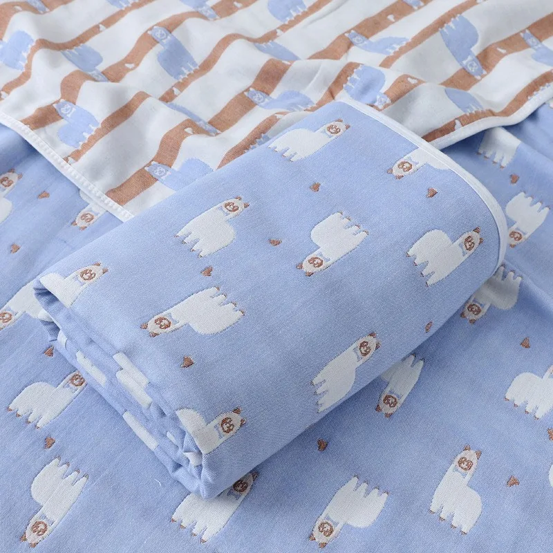 6 Layers Baby Blanket 100% Muslin Cotton Baby Swaddle Baby Warp Swaddle Infant Bedding Receiving Blankets Baby Bath 5 Sizes 6