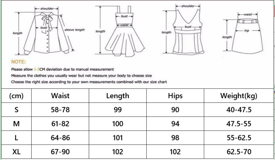 Pants Size Chart