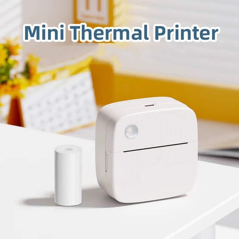 X6 Mini Printer Sticker Paper Error Printing Machine HD Photo Printer Label Maker for Journal Notes Memo Kids Toys Birthday Gift