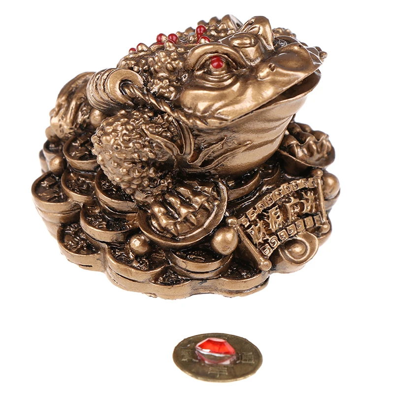 Feng Shui Toad Money Lucky Fortune Rana Cinese Toad Home Office Decoration