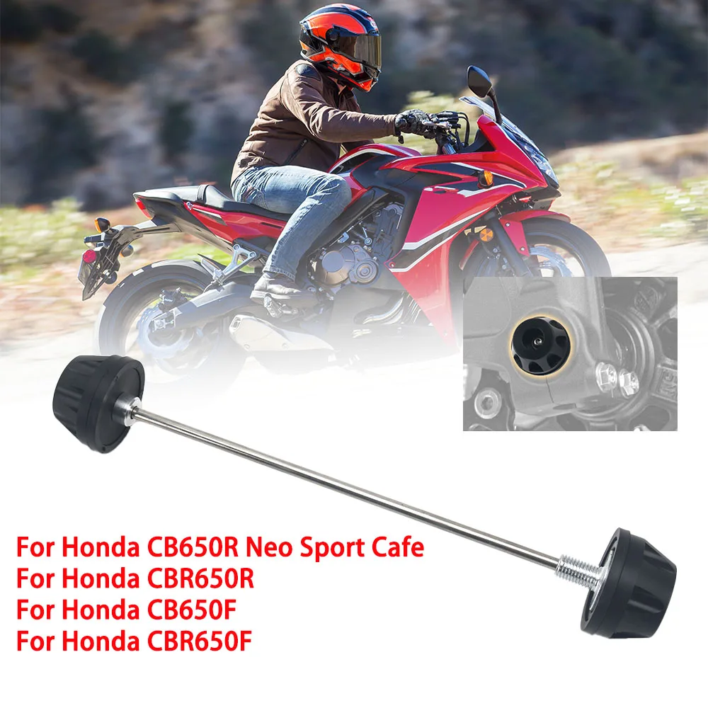 혼다 CB650R 네오 스포츠 카페 CBR650R 프론트 액슬 포크 크래시 슬라이더 CB650F CBR650F 오토바이 휠 슬라이더 안티폴 프로텍터