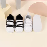Baby Canvas Sneakers Classic Stripes Casual Baby Boy Girl Shoes Anti-slip Soft First Walkers Infant Baby Unisex Shoes 6