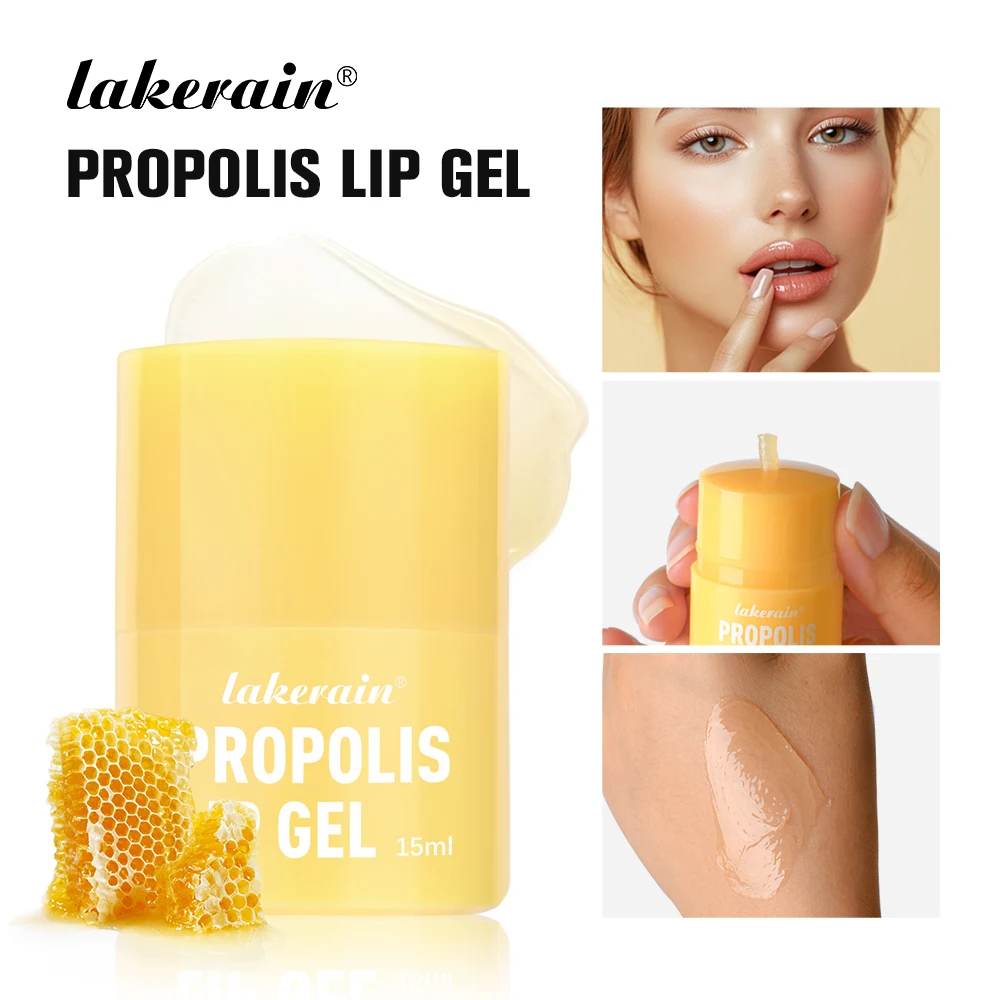 Honey Lip Butter Propolis Lipcerin Hydrating Lip Balm 12hrs Long-lasting Anti-cracking Unisex Care Makeup Lines Exfoliat