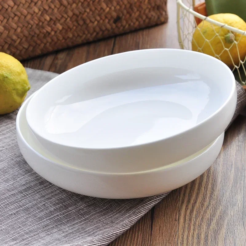 High Quality White Porcelain Bone Appetizer Dessert Bread Salad Butter Side Plate Dinner Creative Ceramic Dish