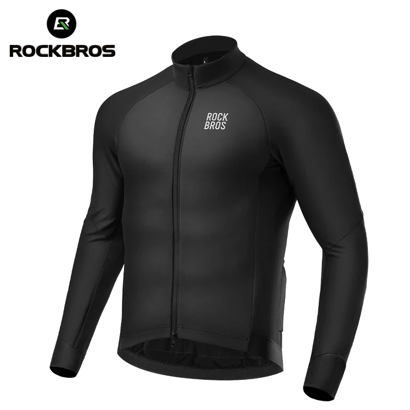 

ROCKBROS Winter Cycling Jacket 0 Degree Thermal Bike Jacket Outdoor Warm Fleece Coat Mtb Bicycle Jersey Windbreaker Clothes