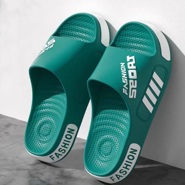 Men Women Outdoor Soft EVA Slippers Thick Bottom Couple Summer Home Sandal Anti-Slip Indoor Casual Bathroom Shower Flip Flops