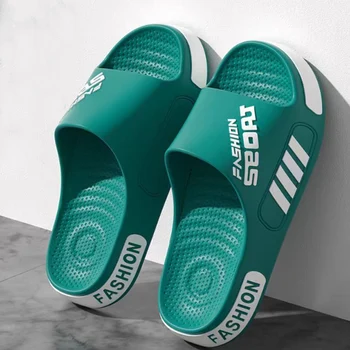 Uomo Donna Pantofole in EVA morbida per esterni Fondo spesso Coppia Sandali estivi per la casa Antiscivolo Infradito per doccia da bagno casual per interni 1