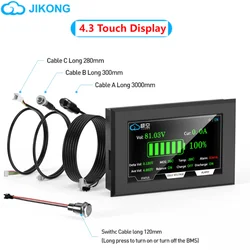 JIKONG Intelligent Battery Level Indicator with 3.2 - Inch LCD Display (4.3 LCD display V15)