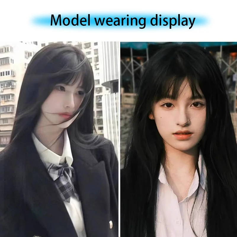 Lolita cosplay Long Straight Wig For Women Natural Hair Synthetic Lolita Synthetic Wig For Daily Role Play