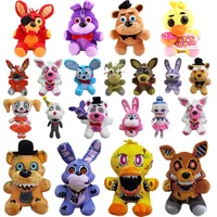 Jouets en peluche Fnaf mignons, poupées de jeu 18CM, Bonnie Bear Foxy, poupées en peluche de dessin animé, jouets Freddy pour enfants, cadeaux 6