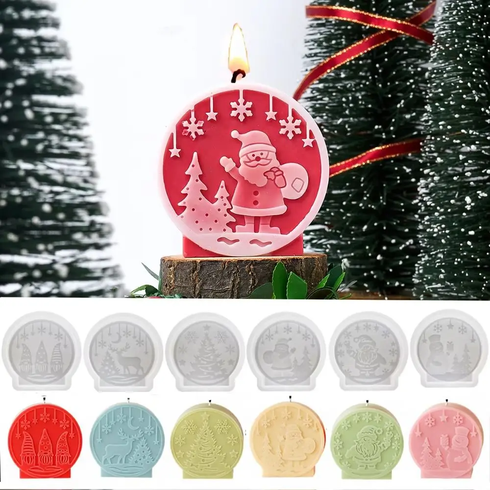 Silicone Christmas Candle Molds for DIY Crafts