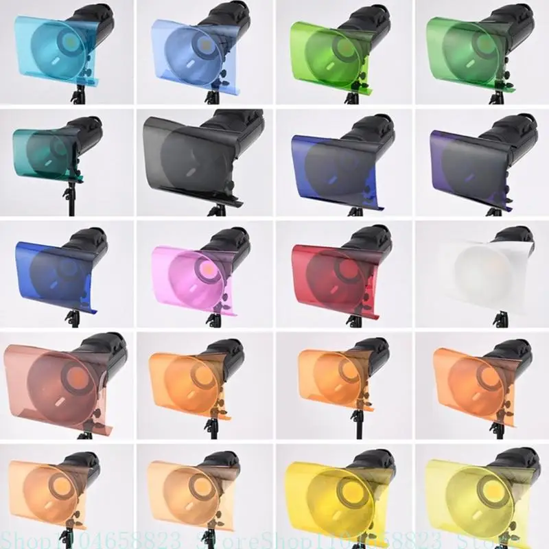 20-Pack Color Correction Filters 20 Different Colors Correction Lighting Gel Filter for Photo and Video Film for Lamps