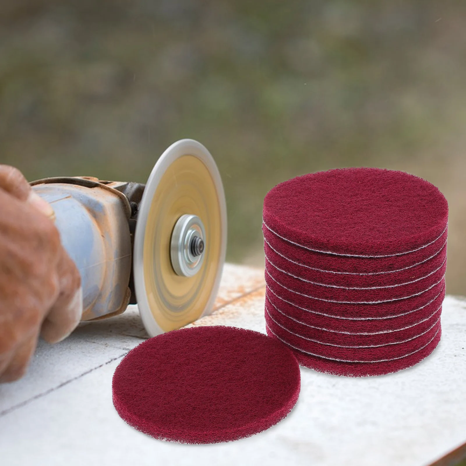 10 Pcs Electric Sanding Disc Steamer Accessories Magnet Photo Frame Round Polishing Pad Parts