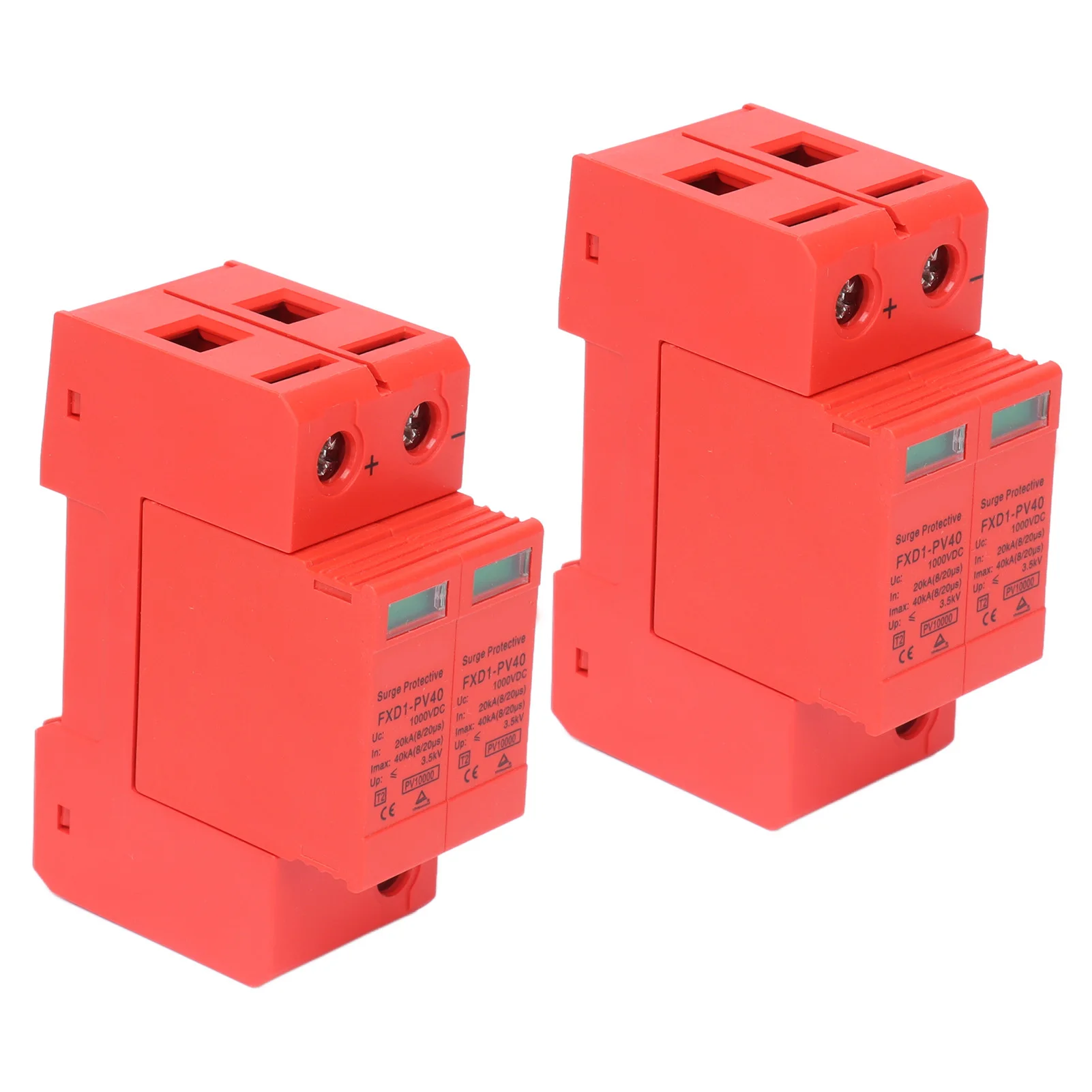 2 Stück DC 500V/DC 750V/DC 1000V SPD-Schutzgeräte DC-Photovoltaik-Überspannungsableiter 2P 40KA FXD1-PV40 – Detail 2