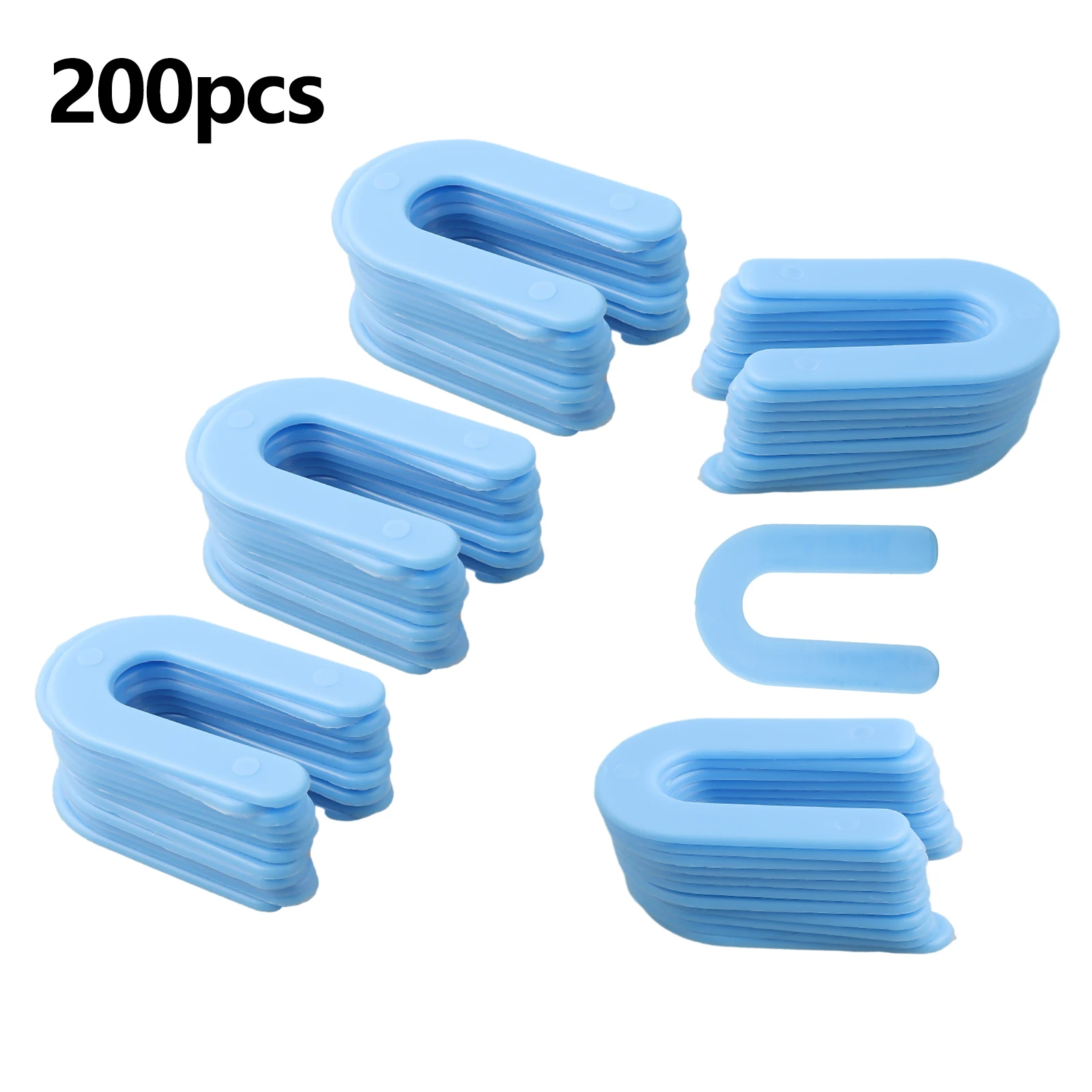 

200pcs U-Shaped Horseshoe Shims Tile Spacers PP Level Wedges Positioning Clips Set For Aligning Marble Granite Porcelain Parts