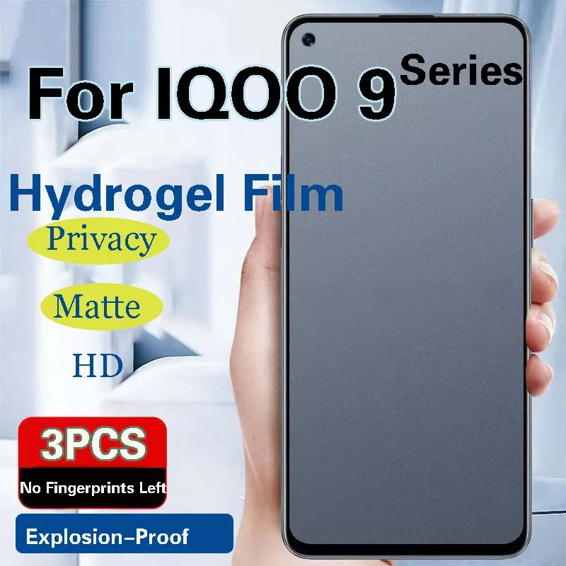 

Защитная пленка для экрана IQOO9T для конфиденциальности для IQOO 9 Pro 9se матовая Гидрогелевая пленка IQOO9SE 9t полное покрытие мягкая HD защита от подглядывания