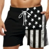 American Flag Print Swimwear Shorts Summer Men's Beach Shorts Breathable Short Quick Dry Sport Shorts Joggering Men Short Pant 2