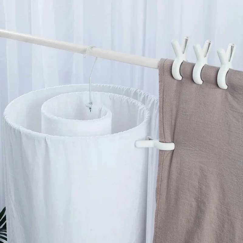 3pcs Large Beach Towel Clips Plastic Strong Windproof Clothes Pegs Quilt Hanging Clip Reusable Non-slip Fixed Drying Clothespin