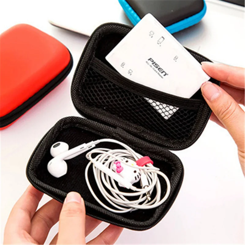 Portable Hard Disk Case for USB External Headphones U Cable Storage