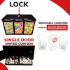 Gumball and Candy Machine with Stand - Triple Vending   Removable Canisters 3