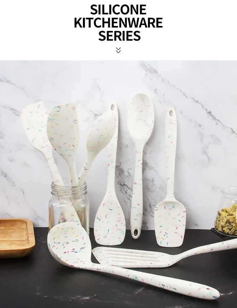 Kitchen Tools Non-stick Spatula Silicone Shovel Heat Resistant Cooking Ladel Colander Spoons Gadgets kitchen utensils