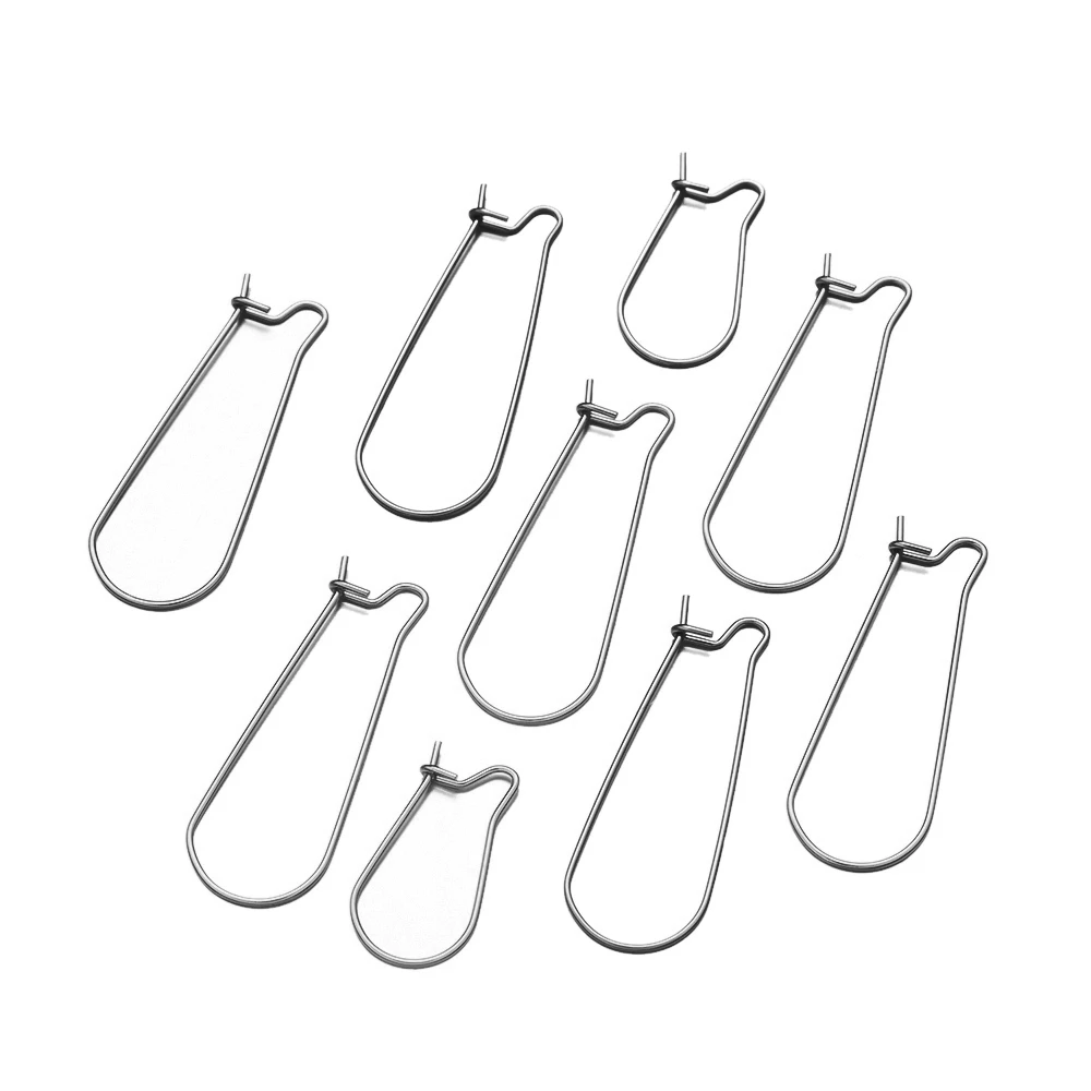 50 Stück hypoallergene Ohrringhaken aus Edelstahl, Niere-Ohr-Draht-Anschluss, Ohrhaken für DIY-Handwerk, Ohrringe, Schmuckherstellung – Detail 2