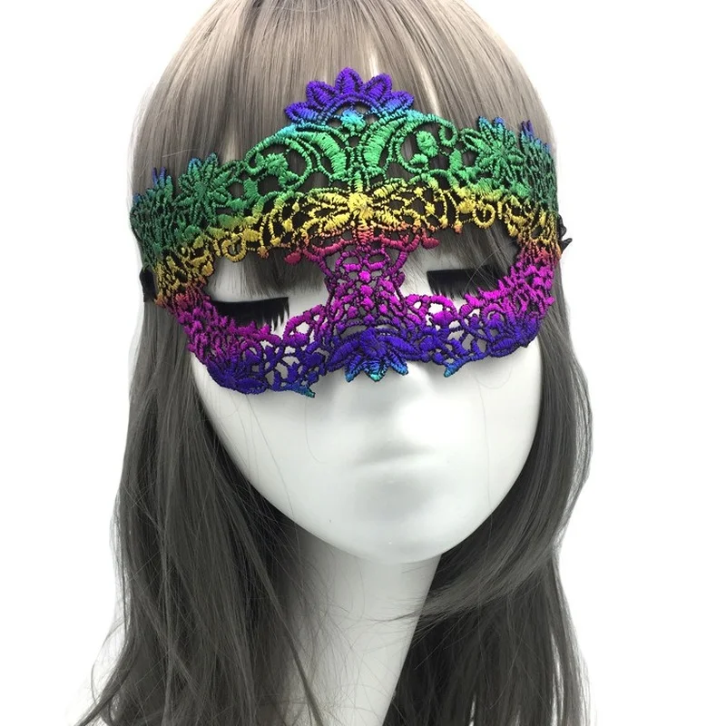 Vrouwen Sexy Hollow Lace Masquerade Bronzing Gezicht Masker Prinses Partij Cosplay Prom Props Kostuum Nachtclub Koningin Oogmasker Exotische