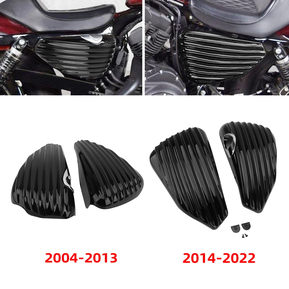 

Motorcycle Stripe Left Right Fairing Battery Cover Guard For Harley Sportster XL1200 XL883 XL 883 1200 Forty Eight 2004-2022