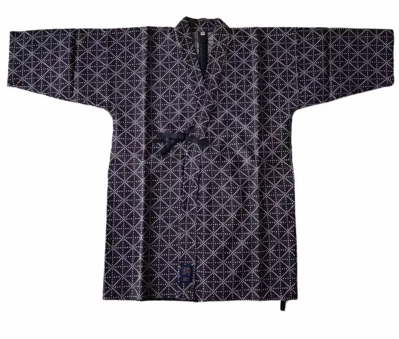 Japanese Kendo Shirt 634 Cotton Musashi Summer Men Boy Grid Kimono