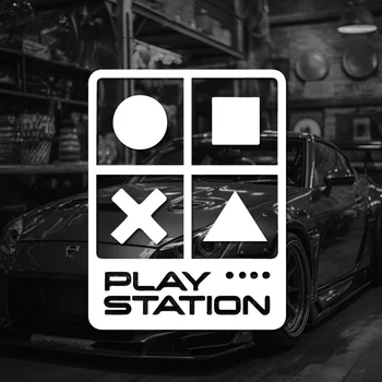 Adesivi PLAY STATION, per amante dei giocatori di gioco, divertenti e creativi con adesivo di alta qualità per auto, camion, moto e laptop!