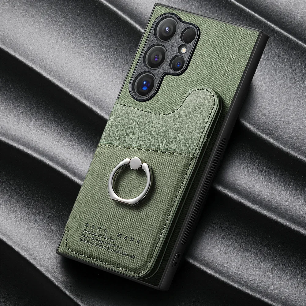 RFID-blocking Magnetic Wallet Phone Case with Card Holder Cover
