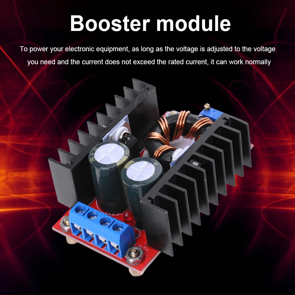 DC-DC 부스트 컨버터 스텝 업 전원 공급 장치 모듈, 150W, 10-32V  12-35V, 조정 가능한 10A 노트북 전압 충전 보드