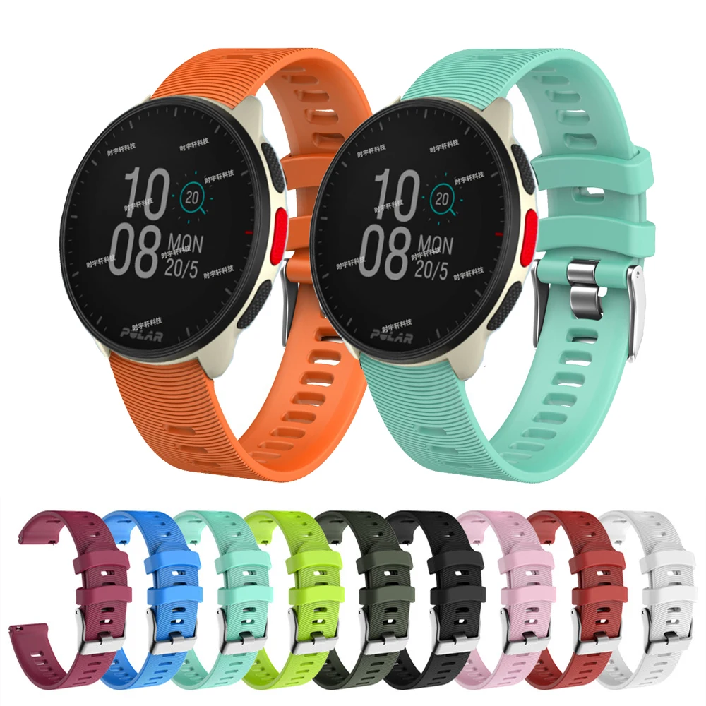 Per Polar Pacer Smart Watch Strap Silicone 20Mm Sport Cinturino Moda A Sgancio Rapido Per Polar Unite / Ignite 2 Bracciale
