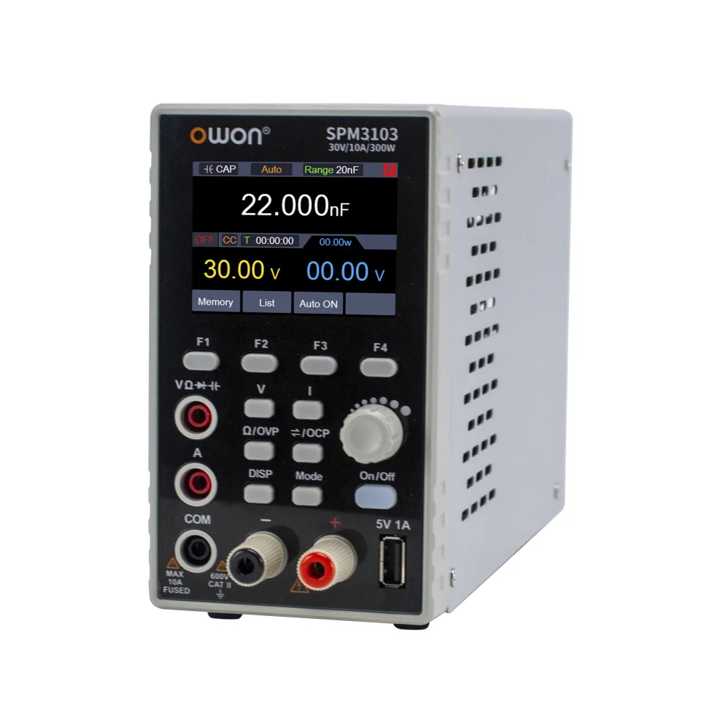 OWON SPM DC 전원 공급 장치 멀티미터, CV CC 조정 전원, 4 1/2 디지털 멀티미터, 2 인 1, 30V, 60V, 5A, 10A, 1CH, 신제품