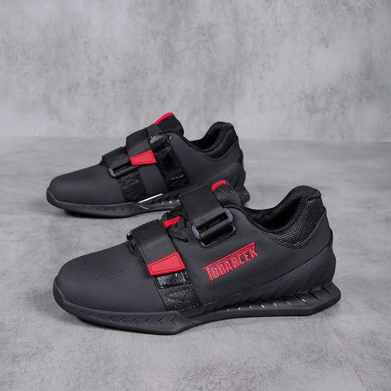 

New Arrival Men Weight Training Shoes Black Squat Hard pull shoes for Man Top Quality Gym Shoes Mens Brand Weight Lifting Shoe