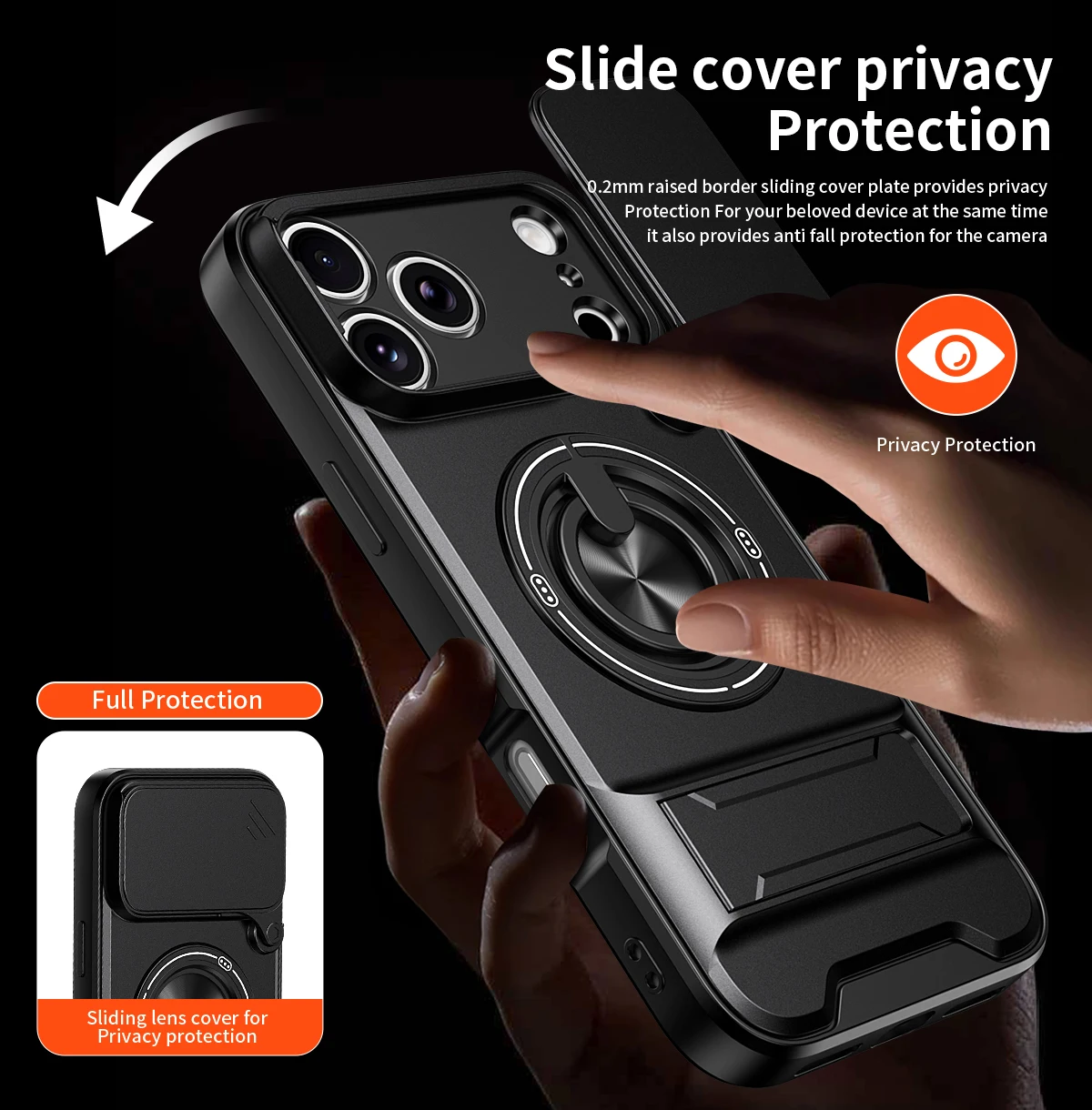 Für ZTE Blade V80 Pro Hülle ZTE Blade V80 Design Cover Magsafe Magnetischer Klapphalter Militärische Rüstung Kameraschutzabdeckung – Detail 9