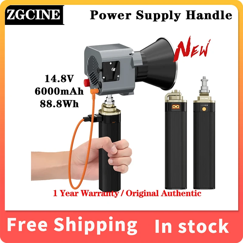 

ZGCINE H90 Battery Grip Power Supply Handle 6000mAh 14.8V 88.8Wh For Photography Light