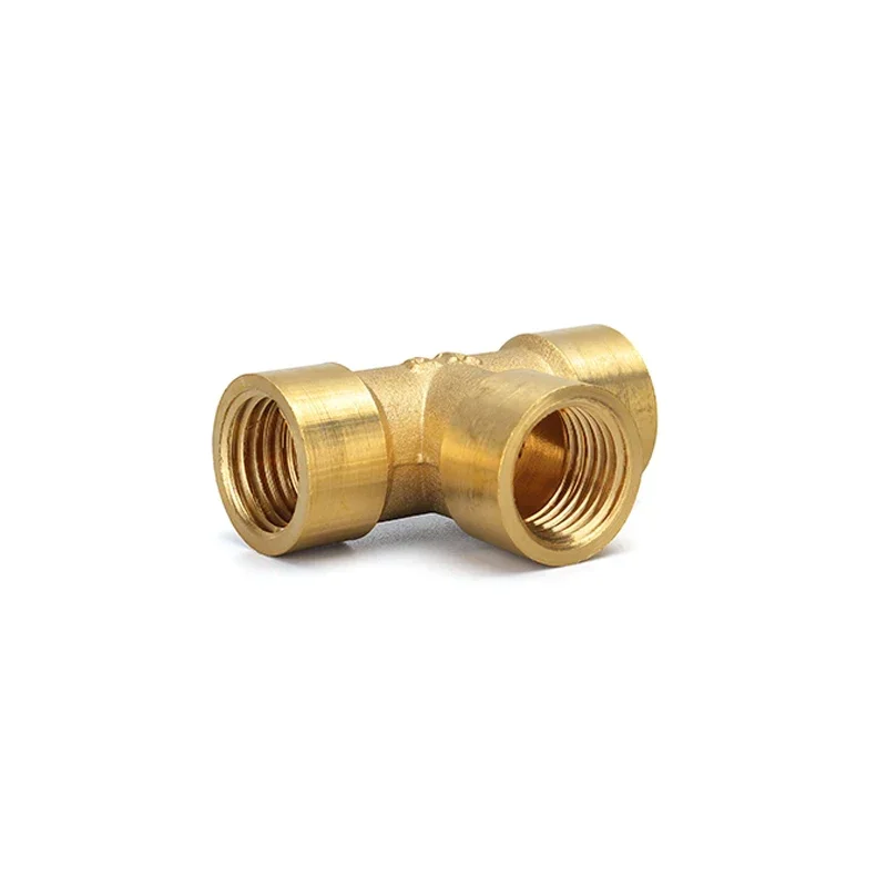 Tee Type Brass Pipe Fitting Adapter Coupler Connector For Water Fuel Gas 1/8" 1/4" 3/8" 1/2" 3/4" 1"BSP Female Thread 3 Way pipe fitting tee adapter