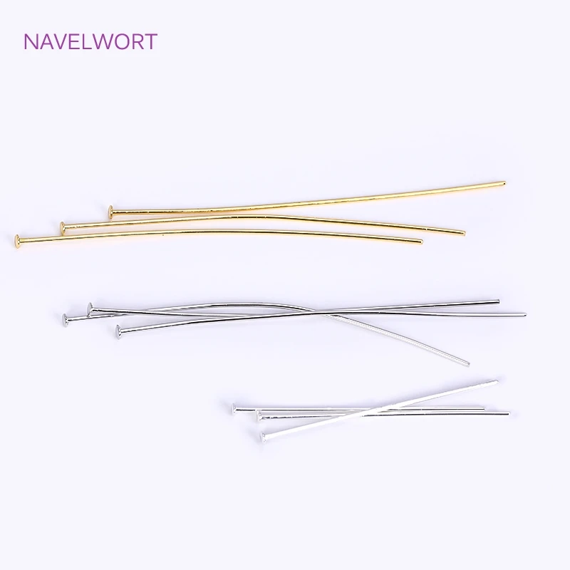 Pins For Jewelry,18K Gold Plated Brass Curved Pins DIY Beading Fittings,DIY Jewelry Making Accessories Wholesale