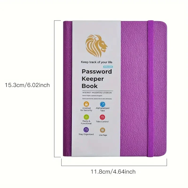 Password Book With Alphabetical Tabs-Internet Address & Password Keeper Logbook For Organization Notepad Notebook password book