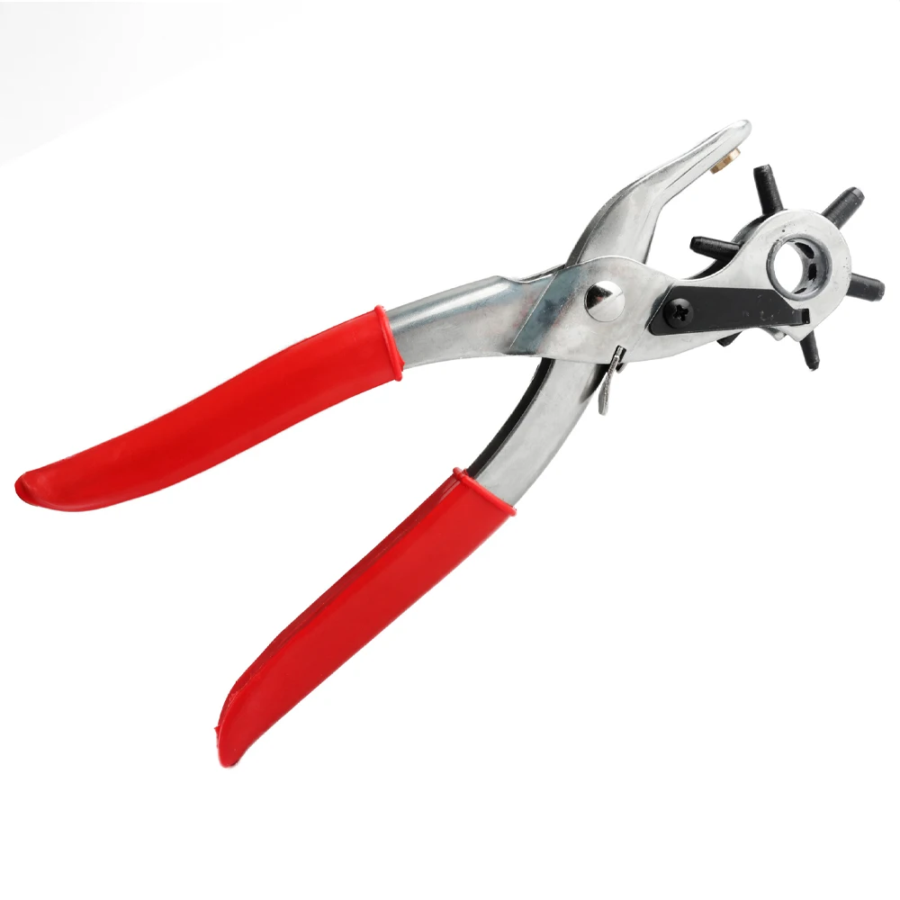 Leather Hole Punch Multifunctional Carbon Steel Belt Puncher Perfect for Leatherwork Crafts